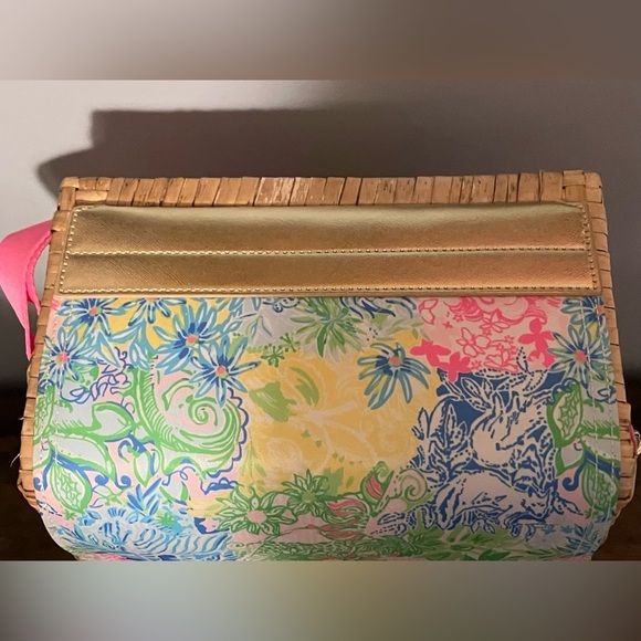 Lilly Pulitzer Wicker Wine Tote.  NWOT!! - Picture 3 of 11